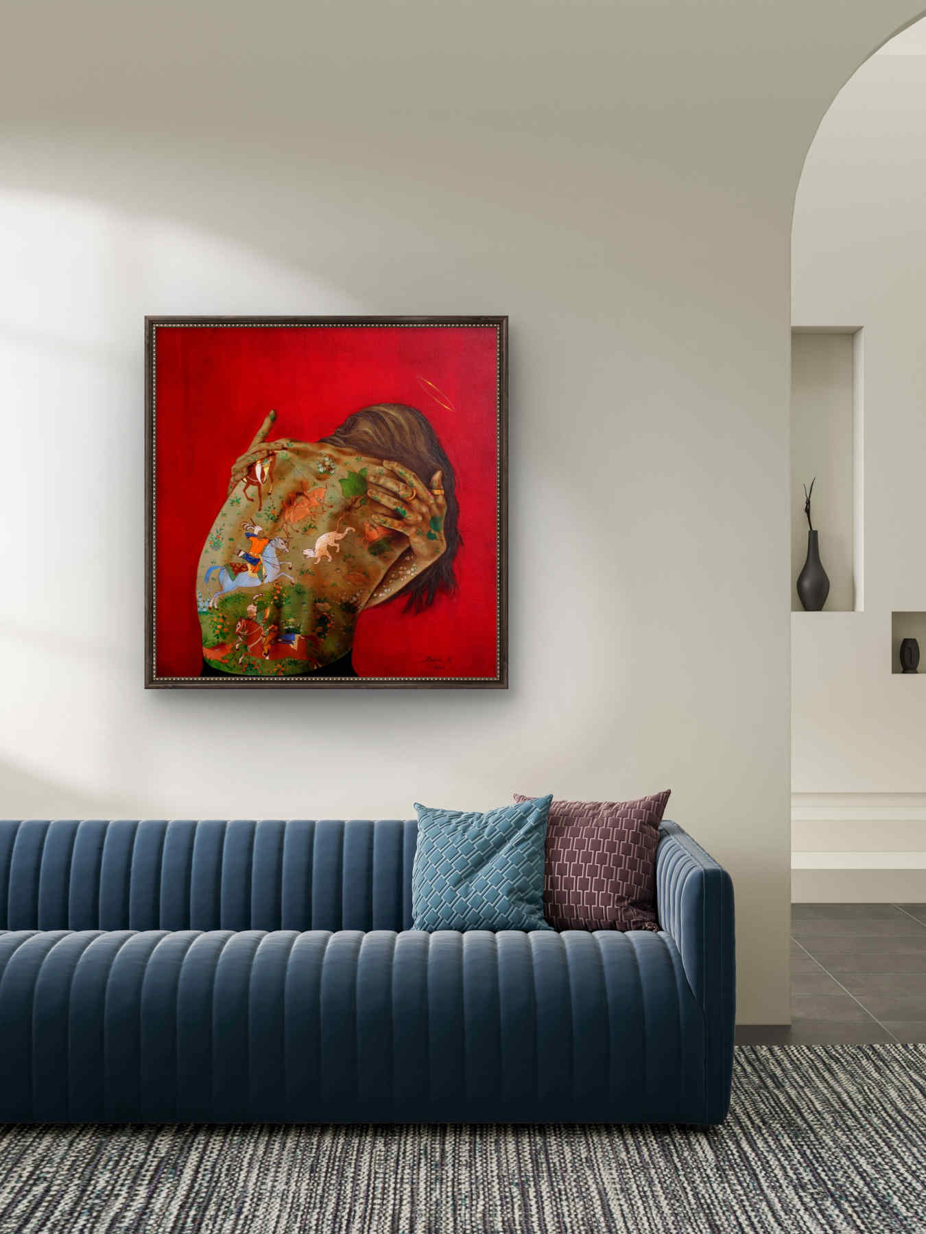 Contemporary Oil on canvas Painting By Alemeh Bagherian in Dubai