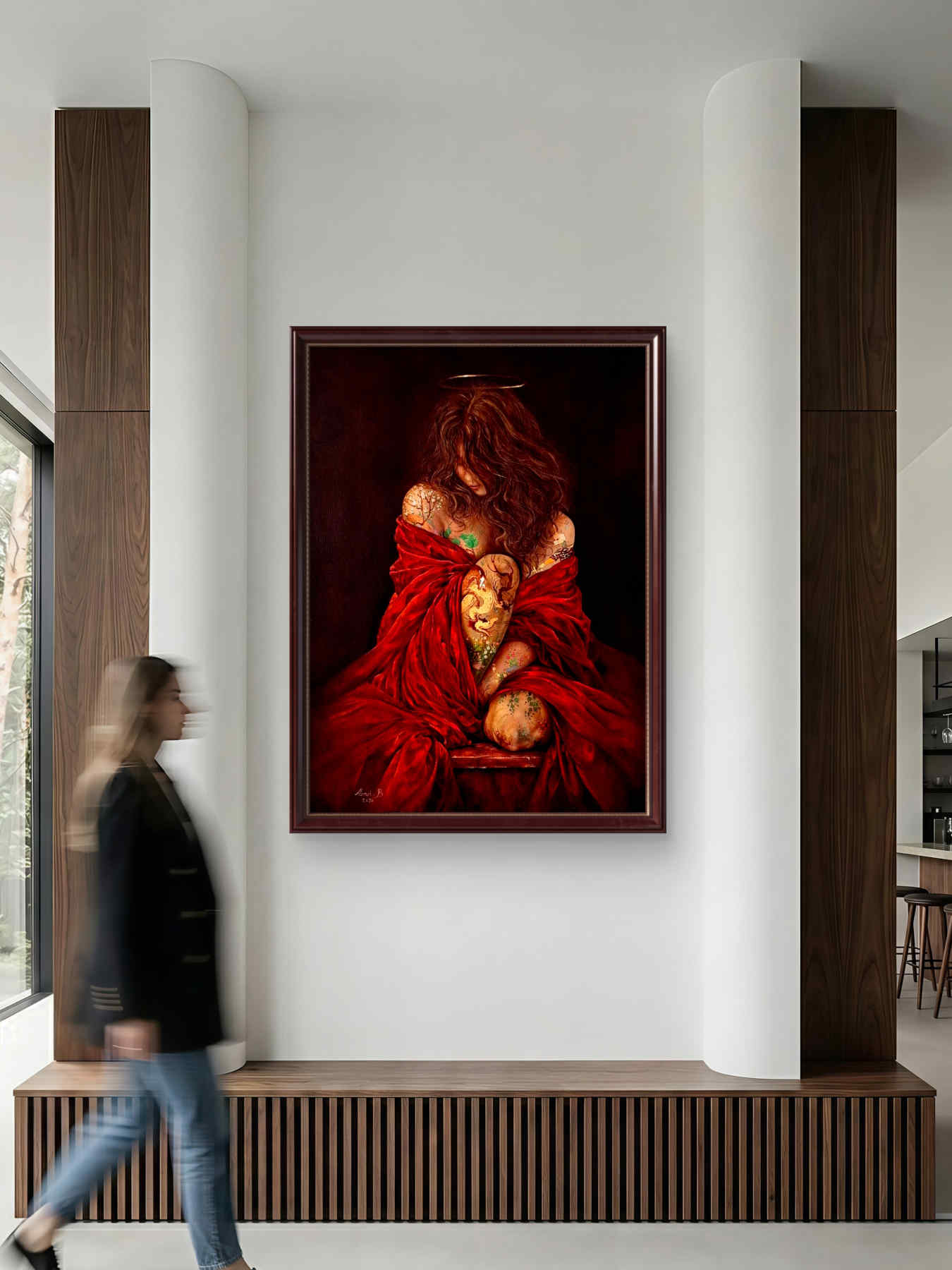 Contemporary Oil on canvas Painting By Alemeh Bagherian in Dubai