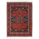 Delroba Heriz Persian Carpet Wool 135x180 Dark Blue - Classic Authentic Persian Rugs & Kilims Dubai