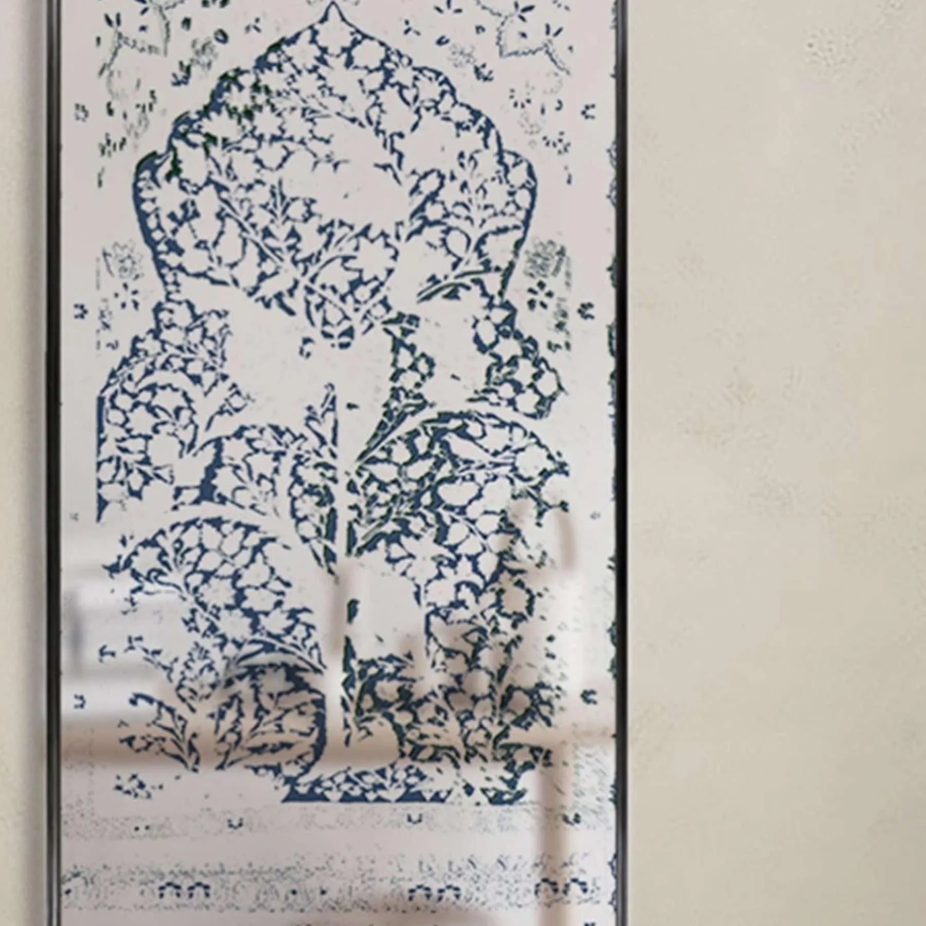 Desert Dream Decorative Wall Mirror - Wall Mounted Painted Mirror in Metal Frame Dubai