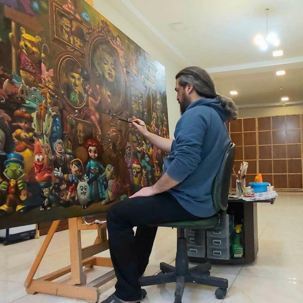 Oil Painting - Contemporary Pop Art Paintings By Siamak Azmi in Dubai
