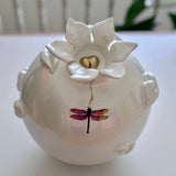 Dragonfly Pearl White Pomegranate Sculpture Corporate Gifts Dubai
