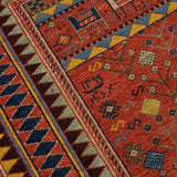 Elmira Soumak Persian Carpet Wool 155x195 Red - Authentic Nomadic Rugs & Kilims in Dubai