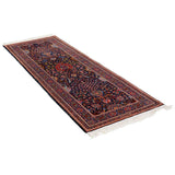 Farnaz Heriz Persian Carpet Wool 96x280 Dark Blue - Authentic Persian Rugs & Kilims Dubai
