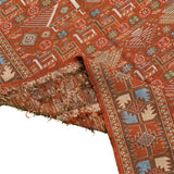 Faryad Soumak Carpet Super Fine Silk 70x123 Copper - Authentic Nomadic Rugs & Kilims in Dubai