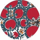 Wildflower Decorative Round Mirror - Wall Mounted Painted Mirror Tray in Metal Frame in Dubai