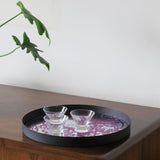 Magenta Decorative Round Mirror - Wall Mounted Painted Mirrors in Metal Frame in Dubai