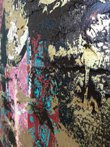 Ghajar Lady Mixed Media On Canvas Painting - Persian Decorative Wall Art By Farnaz Faridfar in Dubai