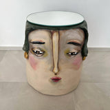 Goddess of Grace Side Table - Artistic Contemporary Paper Mache Accent Furniture in Dubai