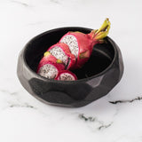 Carved Black Stone Bowl - Natural Stone Dining Tableware & Stoneware in Dubai