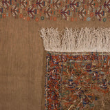 Haami Soumak Persian Carpet Super Fine Silk 83x108 Beige - Authentic Nomadic Rugs & Kilims in Dubai