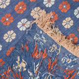 Heriz Flower Soumak Persian Carpet Silk & Wool 51x194 - Authentic Nomadic Rugs & Kilims in Dubai