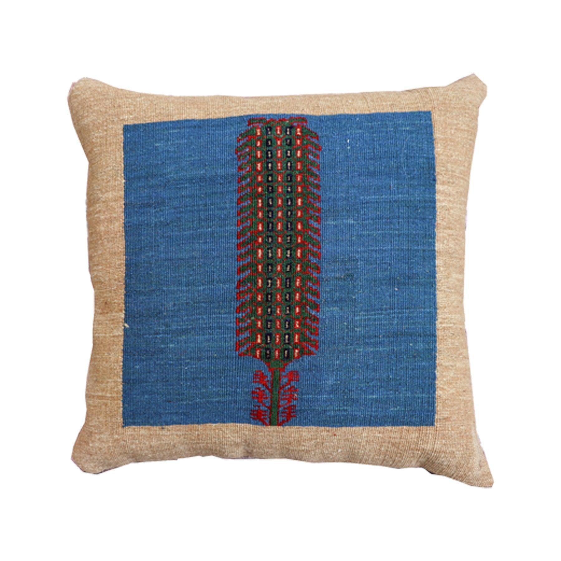 Soumak Rug Cushion Cover Beige - Oriental Sofa Cushions & Pillow Covers & Persian Rugs in Dubai