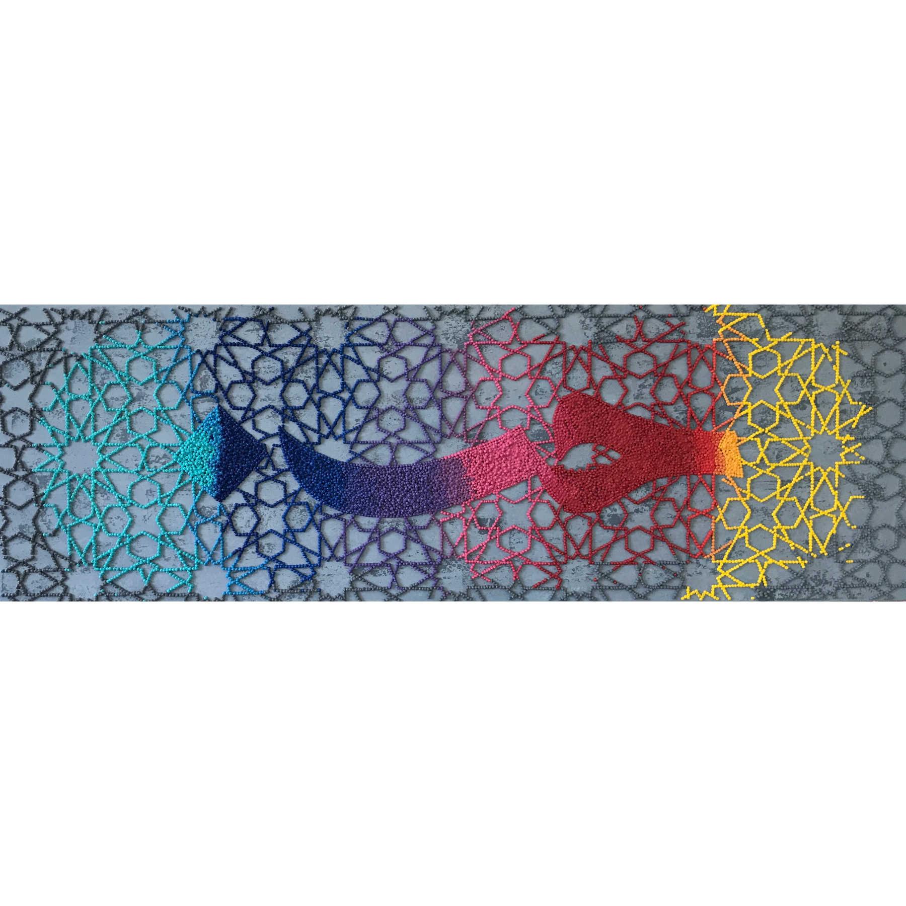 Hob Mixed Media Painting - Contemporary Islamic Art By Farnaz Faridfar