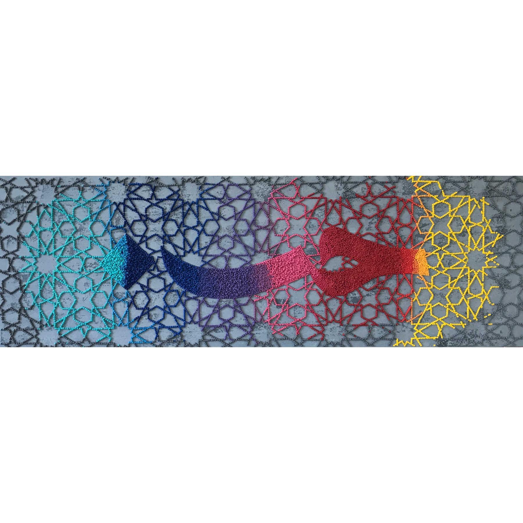 Hob Mixed Media Painting - Contemporary Islamic Art By Farnaz Faridfar