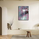 Jumeirah Palms Print on Canvas Artwork - Vintage Arabia Pop Art by Julian Castaldi in Dubai