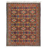 Kazak Soumak Persian Carpet Wool 142x176 - Authentic Nomadic Rugs & Kilims in Dubai