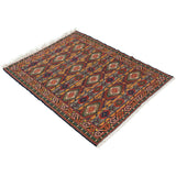 Kazak Soumak Persian Carpet Wool 142x176 - Authentic Nomadic Rugs & Kilims in Dubai