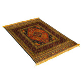 Khorasan Medallion Persian Carpet 140x190 - Nomadic Rugs & Kilims in Dubai