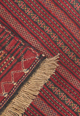 Red Khorasan Moharamat Nomadic Kilim - Authentic Oriental Persian Rugs in Dubai