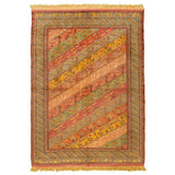 Pure Silk Golden Khorasan Moharamat Persian Carpet - Authentic Oriental Rugs in Dubai
