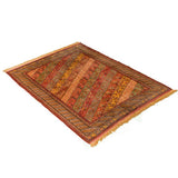 Pure Silk Golden Khorasan Moharamat Persian Carpet - Authentic Oriental Rugs in Dubai