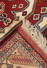 Beige Khorasan Nomadic Persian Carpet - Authentic Oriental Silk & Wool Rugs & Kilims in Dubai