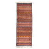 Brown Kilim Khorasan Moharamat Nomadic - Authentic Oriental Wool Persian Rugs in Dubai