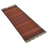 Brown Kilim Khorasan Moharamat Nomadic - Authentic Oriental Wool Persian Rugs in Dubai