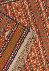 Multicolor Kilim Khorasan Moharamat Nomadic - Authentic Oriental Wool Persian Rugs in Dubai