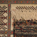 Kilim Khorasan Nomadic Persian Carpet 110x145 - Authentic Wool Rugs in Duba