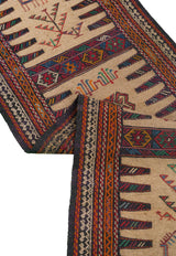 Kilim Khorasan Nomadic Persian Carpet 60x179 - Authentic Wool Rugs in Dubai