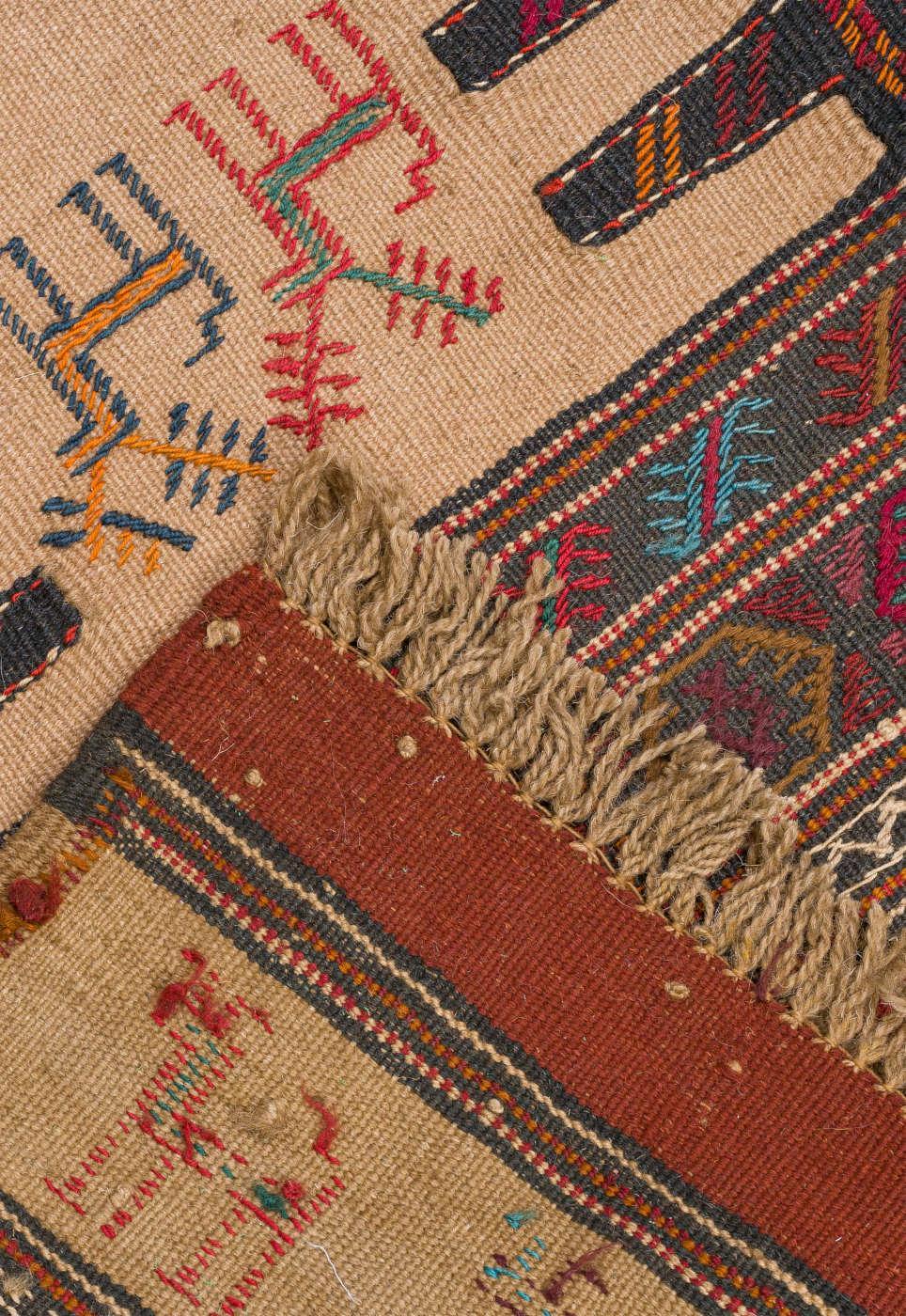 Kilim Khorasan Nomadic Persian Carpet 64x172 - Authentic Wool Rugs in Dubai
