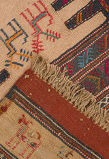 Kilim Khorasan Nomadic Persian Carpet 64x172 - Authentic Wool Rugs in Dubai