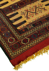 Kilim Khorasan Nomadic Persian Carpet 97x171 - Authentic Wool Rugs in Dubai