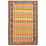 Kilim Qashqai Nomadic Carpet 126x198 - Authentic Oriental Wool Persian Rugs in Dubai