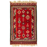 Kilim Qashqai Nomadic Carpet 168x258 - Authentic Oriental Wool Persian Rugs in Dubai