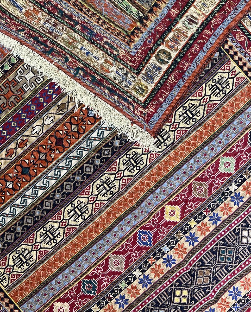 Kilim Sirjan Moharamat Nomadic - Authentic Oriental Wool Persian Rugs in Dubai
