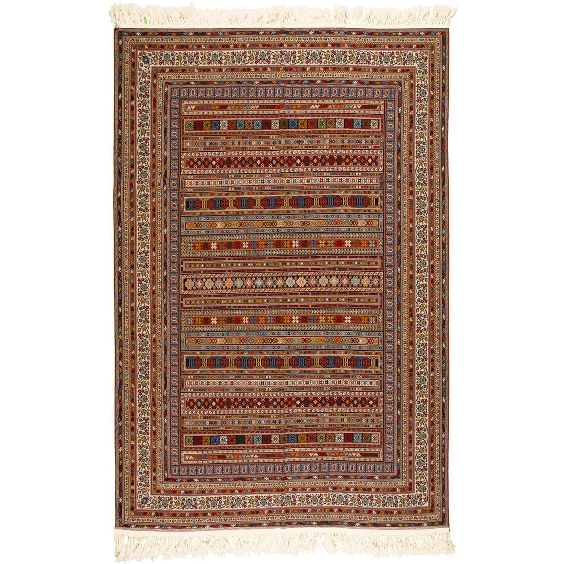 Kilim Sirjan Moharamat Nomadic 196x300 - Authentic Oriental Wool Persian Rugs & Kilims in Dubai