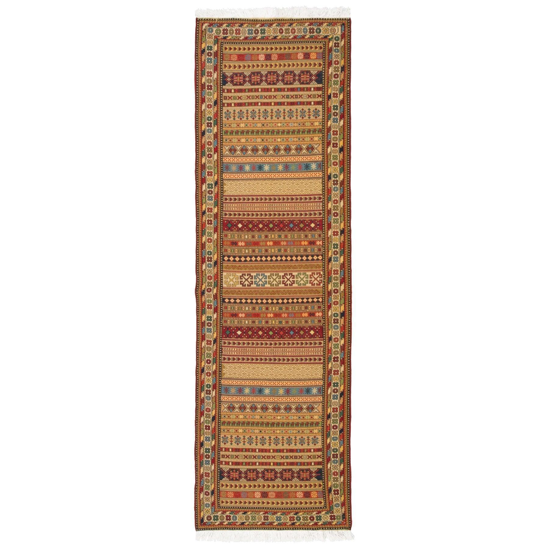 Kilim Sirjan Moharamat Nomadic 71x238 - Authentic Oriental Wool Persian Rugs & Kilims in Dubai