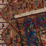 Koohestan Reversed Soumak Persian Carpet Wool 143x165 Olive - Pearl Woven, Morvarid Baf Persian Rugs in Dubai