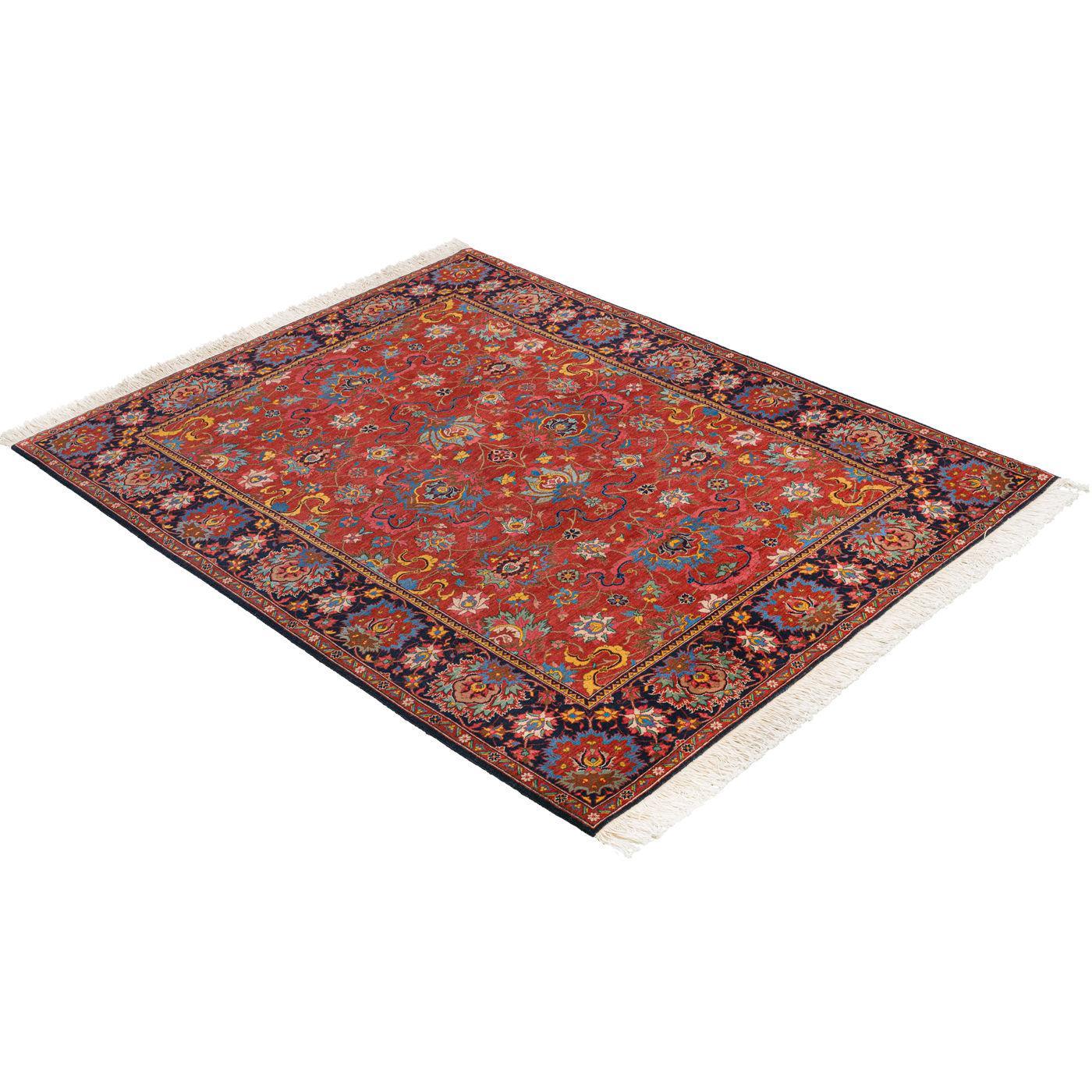 Layli Heriz Persian Carpet Wool 180x232 Red - - Authentic Vintage Rugs & Kilims in Dubai