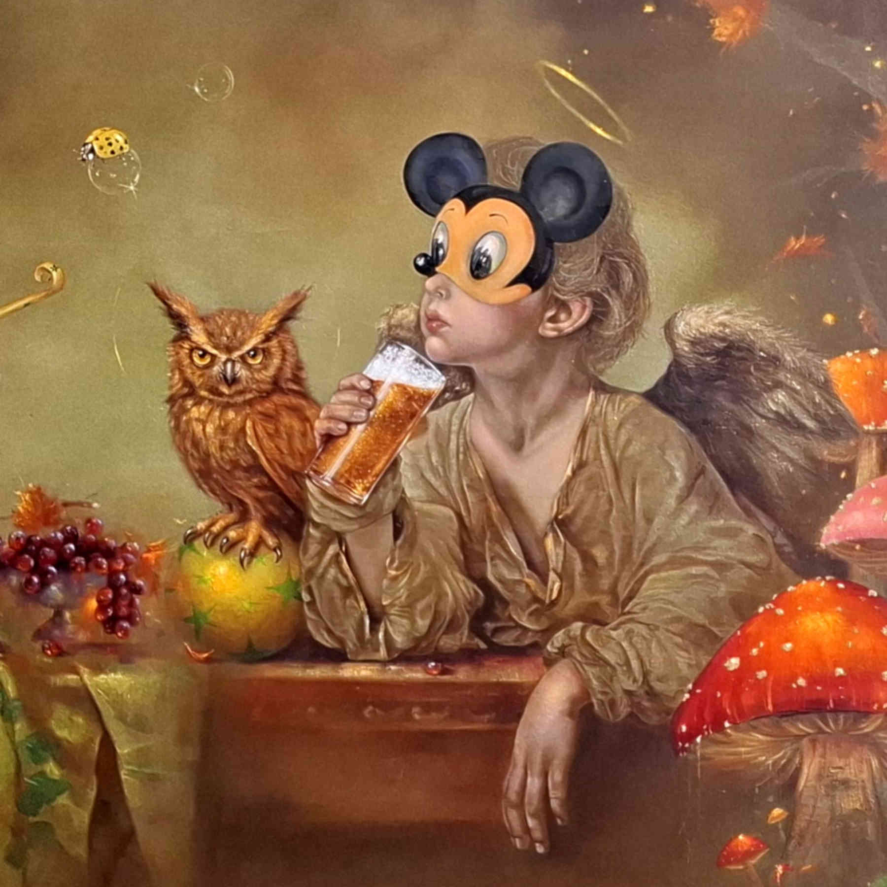 Pop Art Oil On Canvas Painting By Alemeh Bagherian