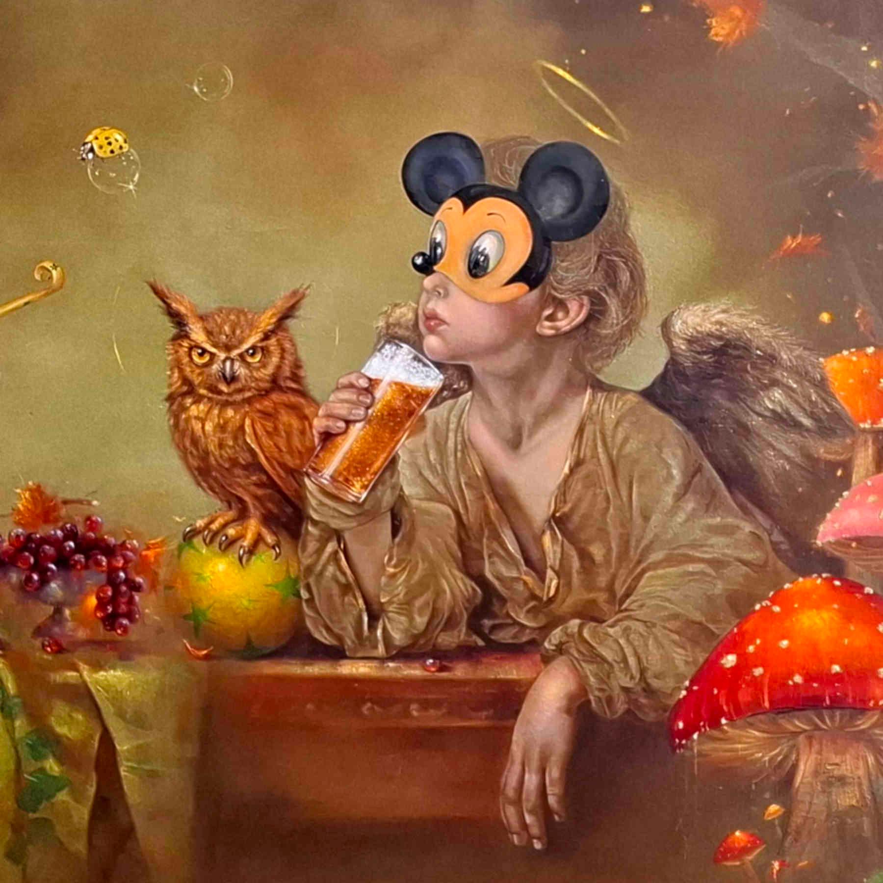 Pop Art Oil On Canvas Painting By Alemeh Bagherian