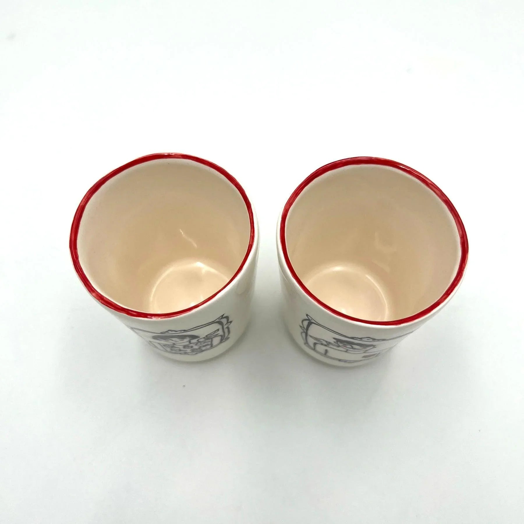 Love Letters Ceramic Drinking Cup Set - Tabletop Accessories & Handmade Tableware Dubai