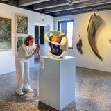 Lovers RedBrown & White Edition Sculpture By Rolf Frischherz Dubai