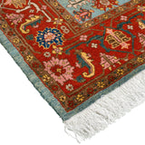 Mahtab Heriz Persian Carpet Wool 179x235 Green - Authentic Vintage Rugs & Kilims in Dubai