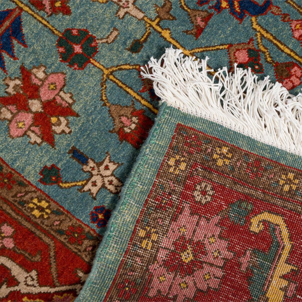 Mahtab Heriz Persian Carpet Wool 179x235 Green - Authentic Vintage Rugs & Kilims in Dubai