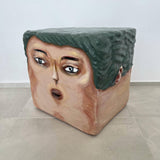Man of the Table Side Table - Artistic Contemporary Paper Mache Accent Furniture by Sahra Mollaali in Dubai