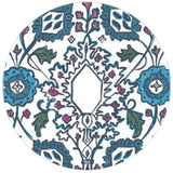 Ornament Decorative Round Mirror - Wall Mounted Painted Mirrors in Metal Frame in Dubai